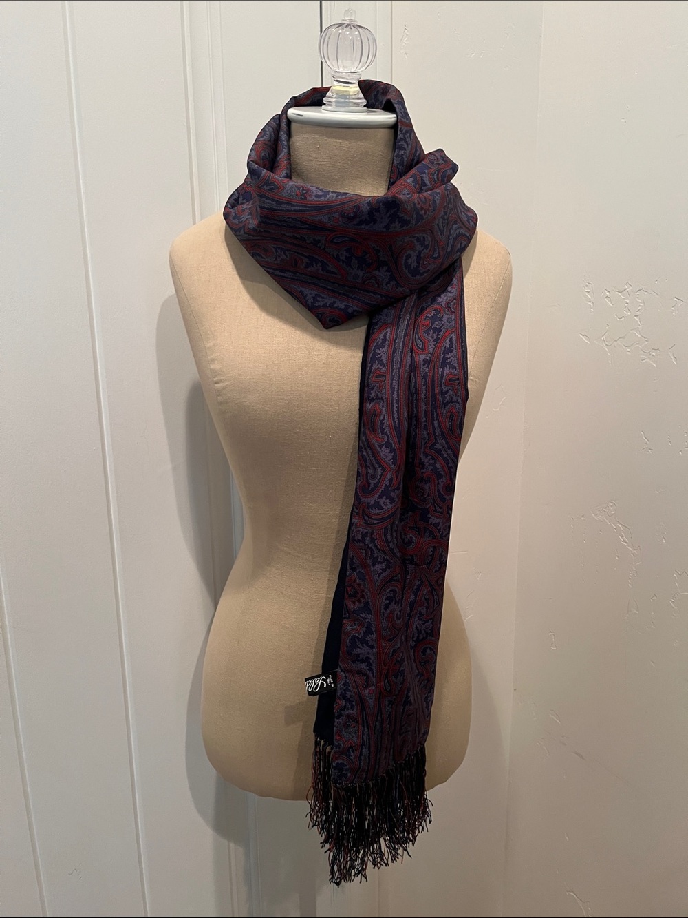Saldarini Silk Fringe Scarf